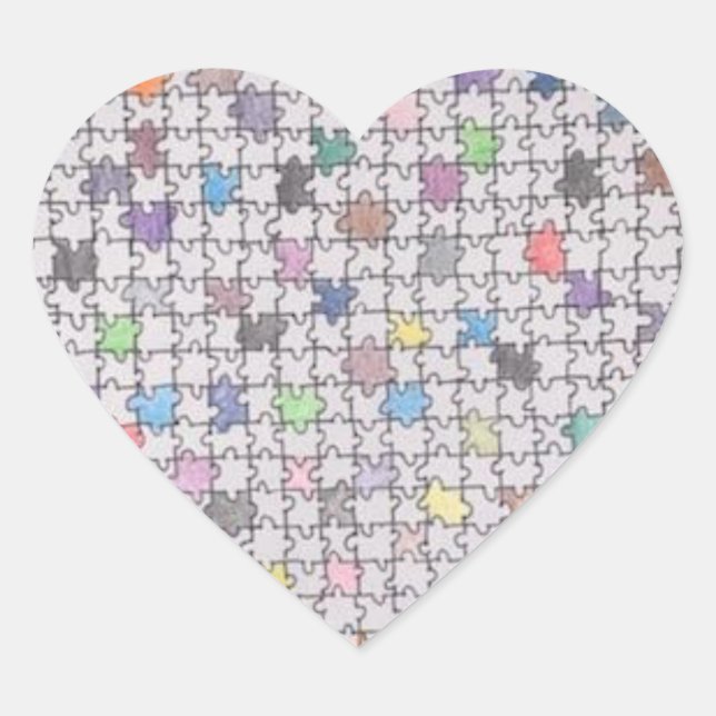 Hand drawn puzzle piece sticker (Front)
