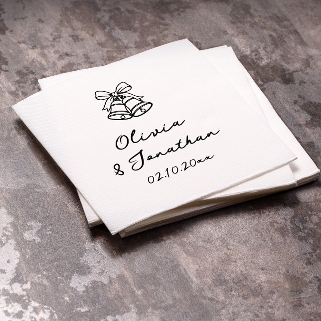 Hand Drawn Quirky Old Monney Wedding  Napkin (Creator Uploaded)