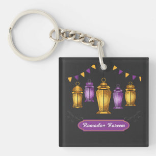 hand-drawn-ramadan-kareem- T-Shirt Key Ring