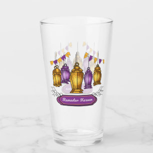 hand-drawn-ramadan-kareem- T-Shirt Keychain Glass