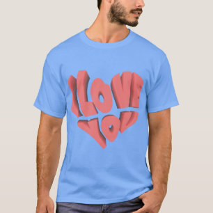 Hand-Drawn Red Hearts Love Artwork ❤️   IdeT-Shirt T-Shirt