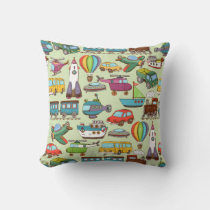 Hand Drawn Retro Children's Toys Cartoon Cushion