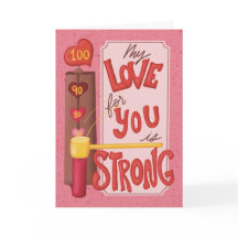 Hand Drawn Retro Vintage Valentine’s Day Card