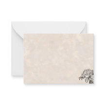  Hand Drawn Rose Bouquet Blank Note Card 