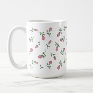 Hand Drawn Rosebud Floral Mug