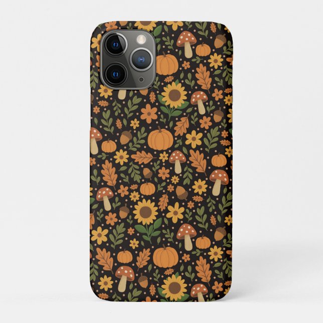 Hand Drawn Rustic Fall Pattern  Case-Mate iPhone Case (Back)
