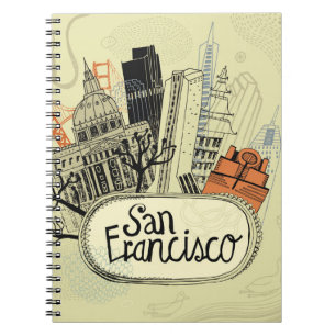 Hand Drawn San Francisco Notebook