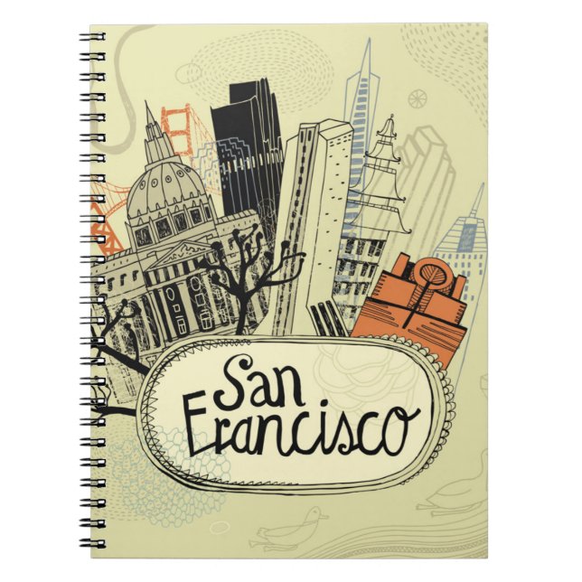 Hand Drawn San Francisco Notebook (Front)