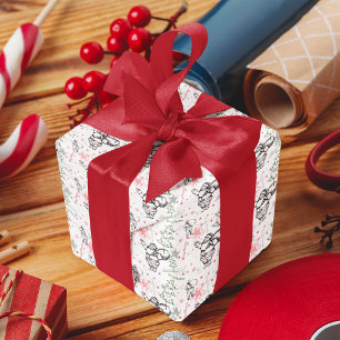 Hand Drawn Santa Claus Christmas Wrapping Paper