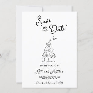 Hand Drawn Save the Date Invitation