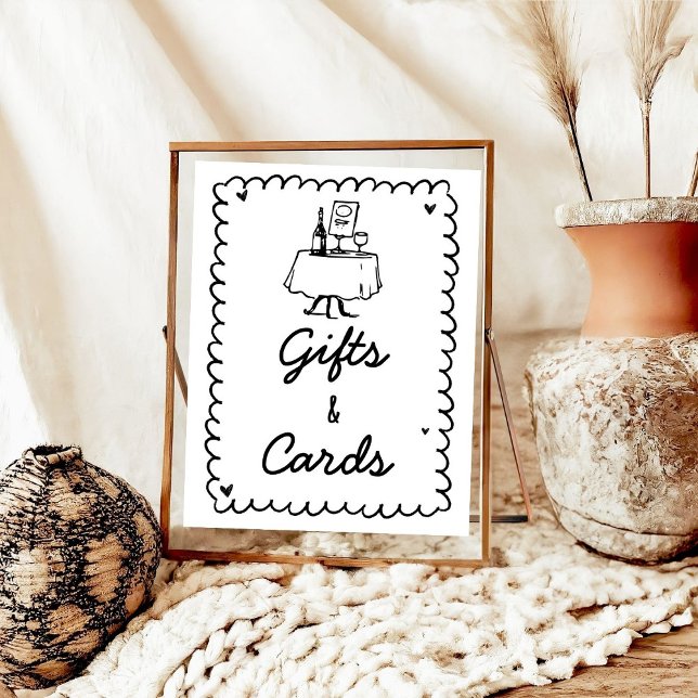 Hand Drawn Scribble Cocktail Gift and Cards Poster (Creator Uploaded)