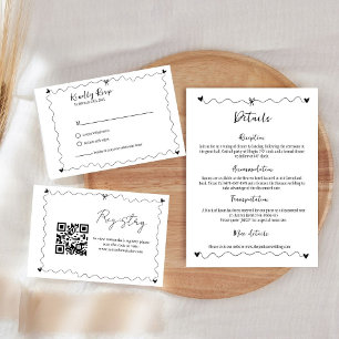 Hand drawn Scribble illustrations Enclosure Card