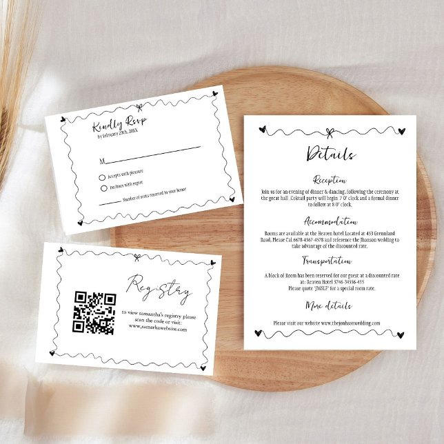 Hand drawn Scribble illustrations Enclosure Card (Creator Uploaded)