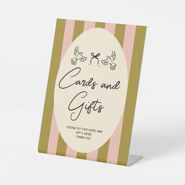 Hand Drawn Scribble Wedding Cards & gifts   sign (Front)