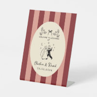 Hand Drawn Scribble Wedding Welcome Sign