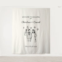 Hand Drawn Scribble Wedding Welcome
