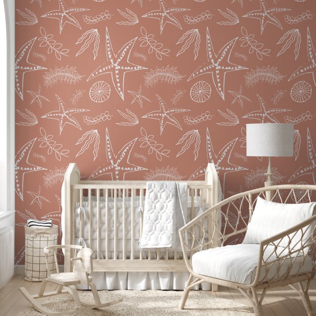 Hand Drawn Sea Life Wallpaper (Kids)