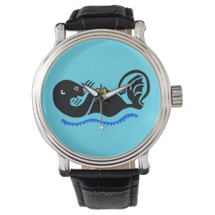 Hand drawn - Sea OTTER - Nature -Blue Watch
