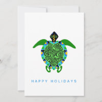 Hand drawn - Sea TURTLE - Marine wildlife  - Ocean