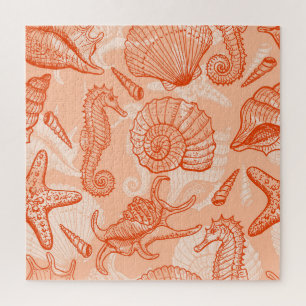 Hand Drawn Sea: Vintage Pattern Jigsaw Puzzle