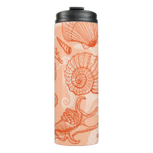 Hand Drawn Sea: Vintage Pattern Thermal Tumbler