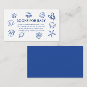 Hand drawn sea you soon, under the sea baby shower enclosure card