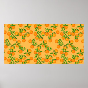 Hand drawn seamless background pattern inspired by poster