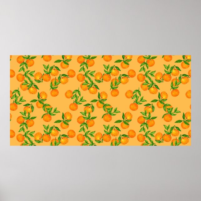 Hand drawn seamless background pattern inspired by poster (Front)