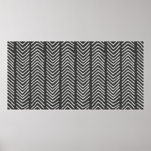 hand drawn seamless pattern design. Vintage illust Poster