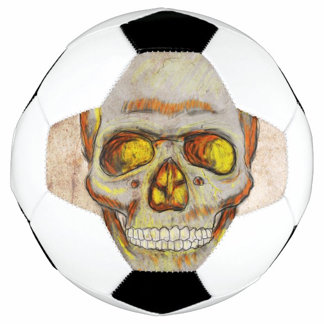 Hand Drawn Skull Football (Front)