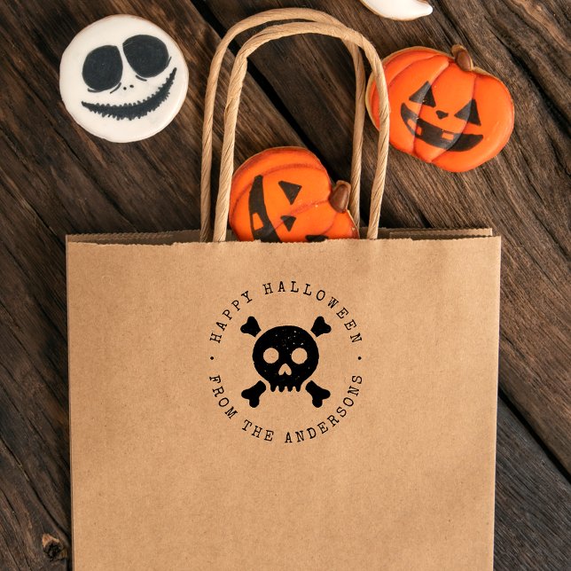 Hand-Drawn Skull Halloween Self-inking Stamp (Creator Uploaded)