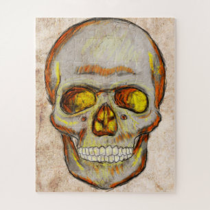 Hand Drawn Skull Jigsaw Puzzle