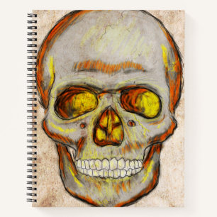 Hand Drawn Skull Notebook