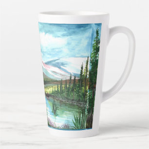 Hand Drawn Spring Landscape Scenery-24531 Latte Mug