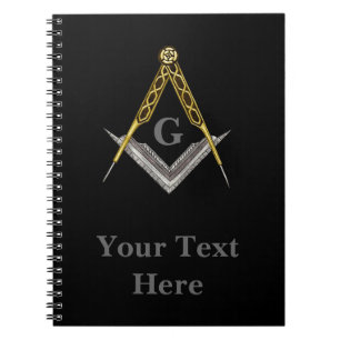 Hand Drawn Square and Compass Notebook