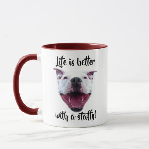 Hand Drawn Staffordshire Bull Terrier Mug