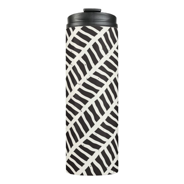 Hand drawn style seamless pattern. Abstract geomet Thermal Tumbler (Front)