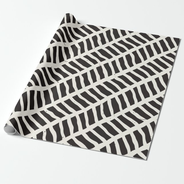 Hand drawn style seamless pattern. Abstract geomet Wrapping Paper (Unrolled)