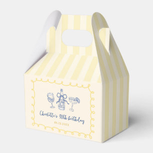 Hand Drawn Summer Adult 30th Birthday Favour Box