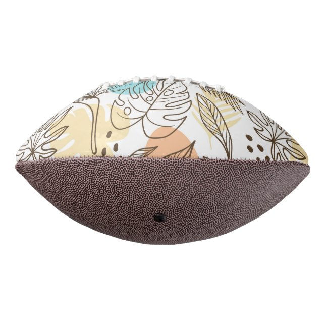 Hand drawn summer tropical pattern american football (Rotated 270)