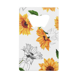 Hand-drawn sunflowers: vibrant yellow pattern.