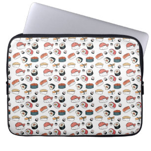 Hand-Drawn Sushi Mix Laptop Sleeve