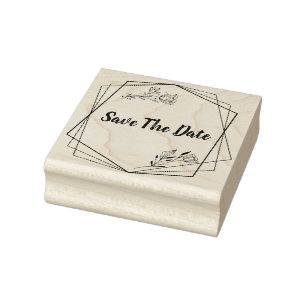 Hand drawn text monogram lines floral flowers sket rubber stamp