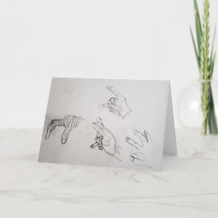 "Hand Drawn" Thank You Card