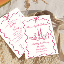 Hand Drawn The Night Before Rehearsal Dinner