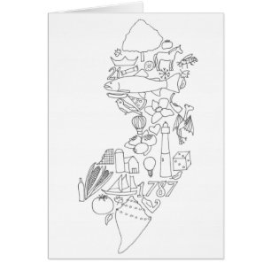 Hand drawn THIS is Jersey greeting card