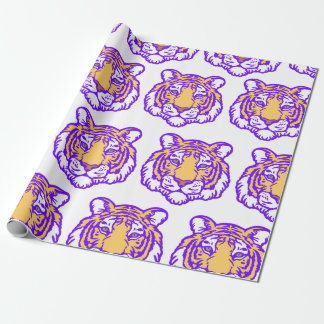 Hand Drawn Tiger Fan Wrapping Paper
