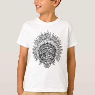 Hand Drawn Tiger In Style T-Shirt