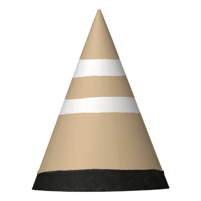 Hand-drawn Traffic Construction Cone Party Hat (Front)