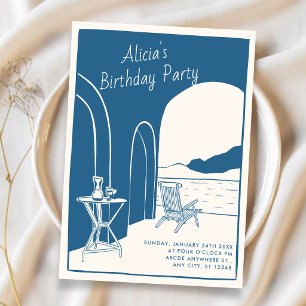 Hand drawn travel invitation